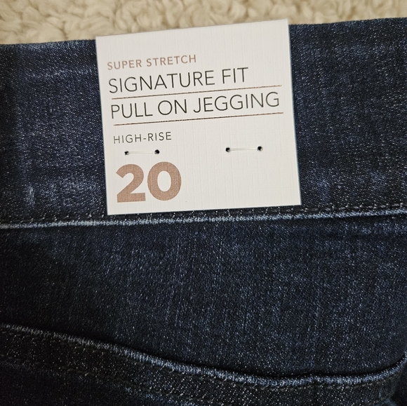NWT Lane Bryant Jegging with Magic Flex Waistband MediumWash with Studs, 20 - Picture 5 of 6